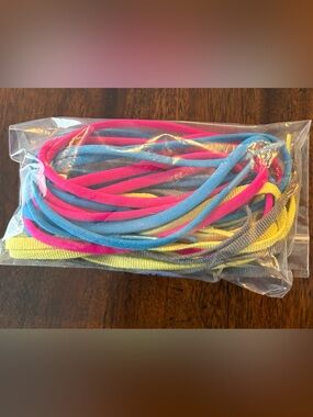 Back to School Bag of Shoelaces ~ colorful, shiny and new!  Maybe not shiny lol